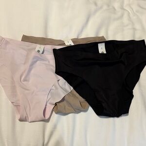 Lululemon Set of Three Women's Bikinis in Black, Pink, and Tan